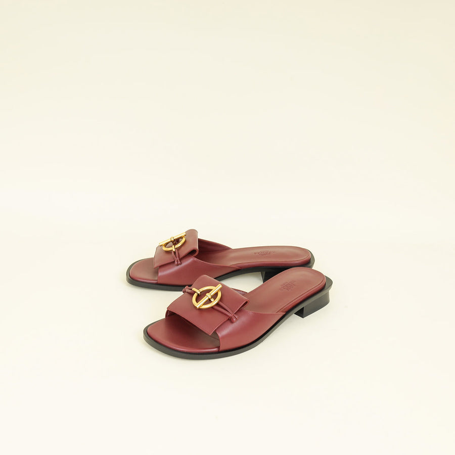 Hermes Rouge H Rouge H Isle Sandal 38
