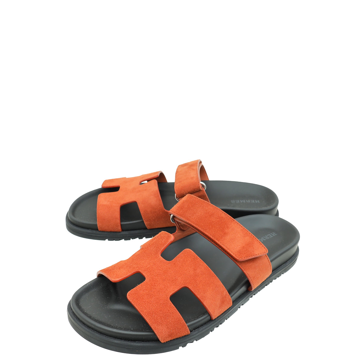 Hermes Marron Muscavado Chypre Goatskin Suede Sandal 38