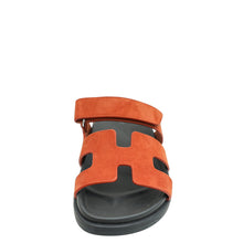 Hermes Marron Muscavado Chypre Goatskin Suede Sandal 38