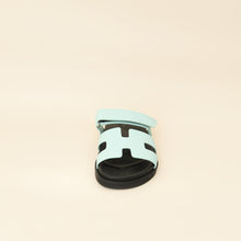 Hermes Bleu Brume Chypre Sandals 38
