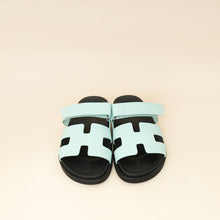 Hermes Bleu Brume Chypre Sandals 38