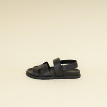 Hermes Black Genius Sandals 38
