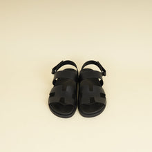 Hermes Black Genius Sandals 38