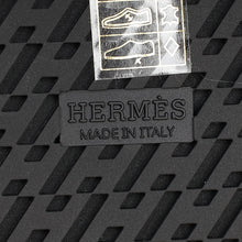 Hermes Bicolor Satin Crepe Chypre Sandals 38