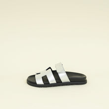 Hermes Gris Argente Chypre Sandal 38