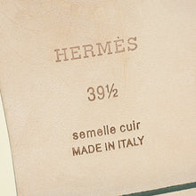Hermes Vert Viride Oran Sandals 39.5