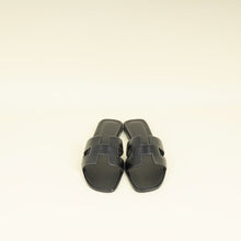 Hermes Noir Oran Sandal 39.5