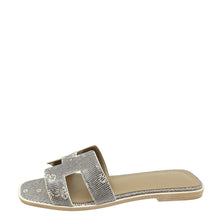 Hermes Ombre Oran Lizard Sandal 39