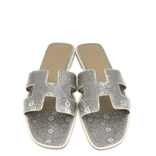Hermes Ombre Oran Lizard Sandal 39