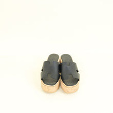 Hermes Noir Eze Sandal 39