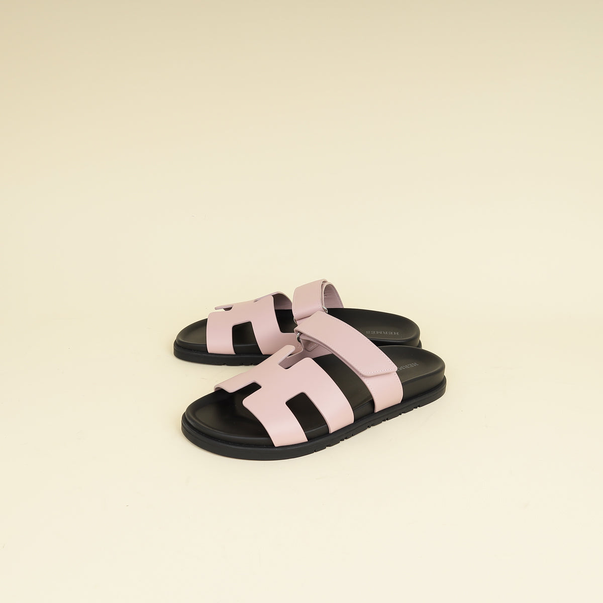 Hermes Rose Cancan Chypre Sandals 39
