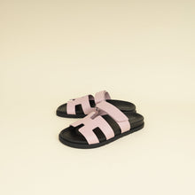 Hermes Rose Cancan Chypre Sandals 39