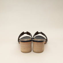 Hermes Bleu Marine Alligator Oasis Mississippiensis Sandal 39