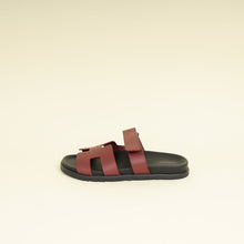 Hermes Rouge H Chypre Sandals 39