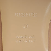 Hermes Beige Sarrazin Patterned Insole Oz Mule 40