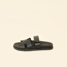 Hermes Black Chypre Sandals 41
