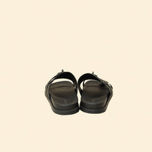 Hermes Noir Jackson Sandals 44