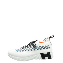 Hermes Blanc Multicolor Flex Slip On Sneakers 45