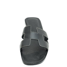 Hermes Noir Oran Sandal 34