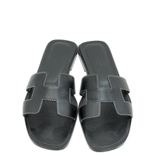Hermes Noir Oran Sandal 34