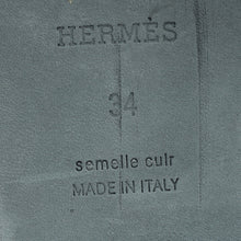 Hermes Noir Oran Sandal 34