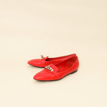Hermes Rouge Pegase Kelly Flat Ballerina 35