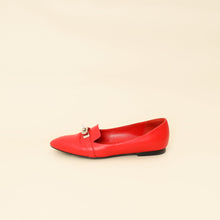 Hermes Rouge Pegase Kelly Flat Ballerina 35