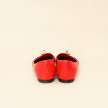 Hermes Rouge Pegase Kelly Flat Ballerina 35