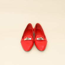 Hermes Rouge Pegase Kelly Flat Ballerina 35