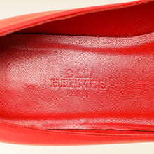 Hermes Rouge Pegase Kelly Flat Ballerina 35