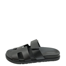 Hermes Noir Chypre Sandals 36.5