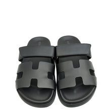 Hermes Noir Chypre Sandals 36.5