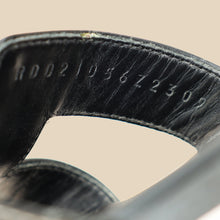 Hermes Noir Oran Sandal 36.5