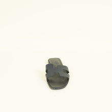 Hermes Noir Oran Sandals 36.5