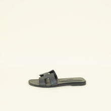 Hermes Noir Oran Sandals 36.5