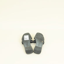 Hermes Noir Oran Sandals 36.5