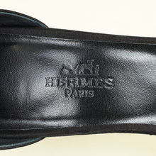 Hermes Noir Crystal Detail Premiere 105 Sandal 36