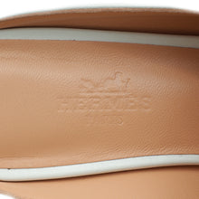 Hermes Blanc Blossom Mules 36