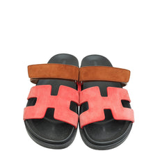 Hermes Bicolor Chypre Suede Goatskin Sandals 36