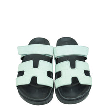 Hermes Vert D'Eau Matte Alligator Chypre Sandals 37.5