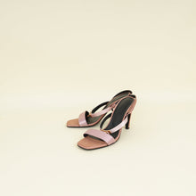 Hermes Bicolor Glamour 95 Satin Sandal 37.5