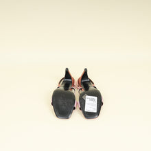 Hermes Bicolor Glamour 95 Satin Sandal 37.5