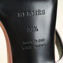 Hermes Bicolor Glamour 95 Satin Sandal 37.5