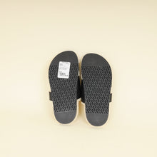 Hermes Noir w/ Shearling Chypre Sandals 37.5