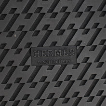 Hermes Noir w/ Shearling Chypre Sandals 37.5