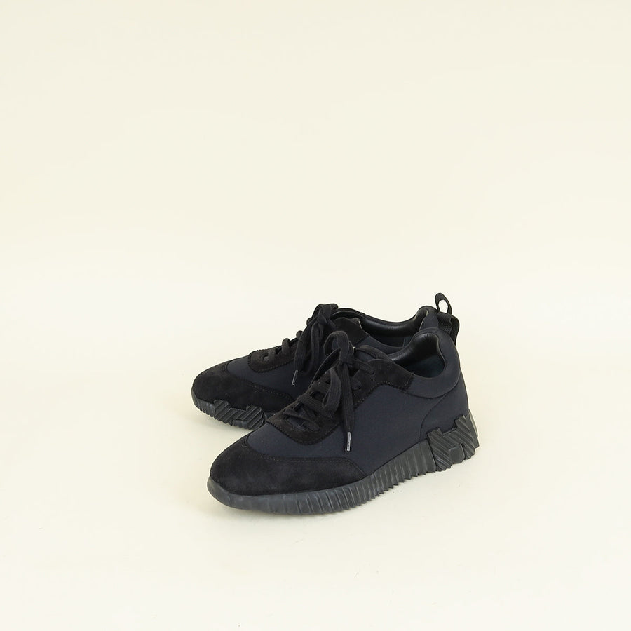 Hermes Noir Bouncing Sneaker 37.5