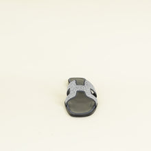 Hermes Noir Oran with Crystal Detail Sandal 37.5
