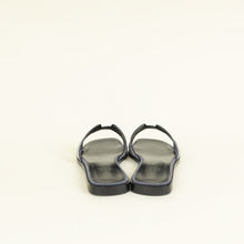 Hermes Noir Oran with Crystal Detail Sandal 37.5