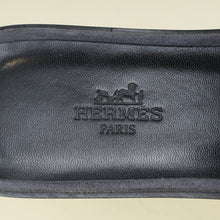 Hermes Noir Oran with Crystal Detail Sandal 37.5