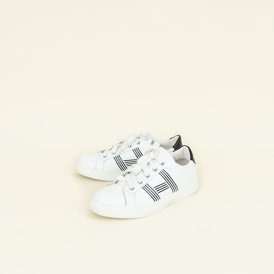 Hermes White Avantage Sneaker 37.5